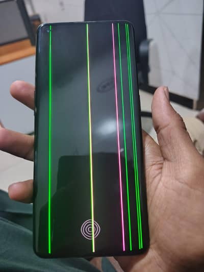One Plus 9 Pro green lines