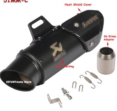 Akrapovic New 2020 Exhaust with Plate Universal