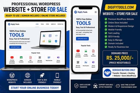 Professional WordPress Website for Sale Domain Included