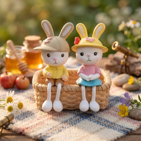 Universal Rabbit Cartoon Character Decoration Accessories For Car