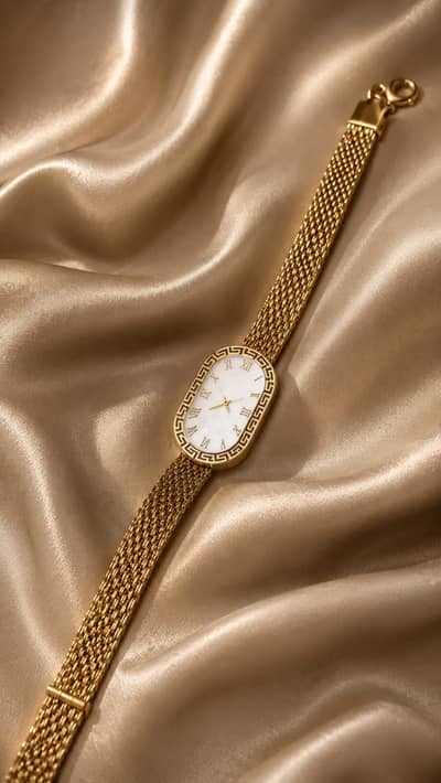 Luxury Gold Women's Wrist Watch | Elegant Bracelet Watch | Ladies