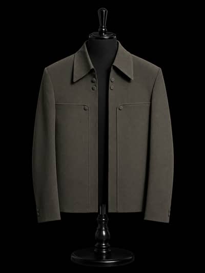 Men's Premium Wool Coat - L Size - Excellent Condition (Like New)