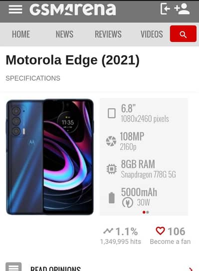 Motorola Adge 21