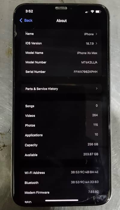 Apple iPhone XS Max 256 gb