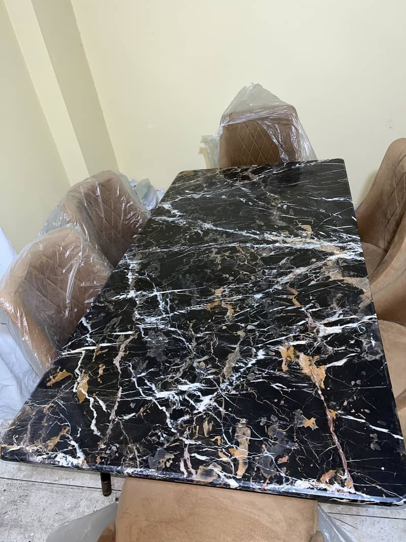 Marble dining table 6