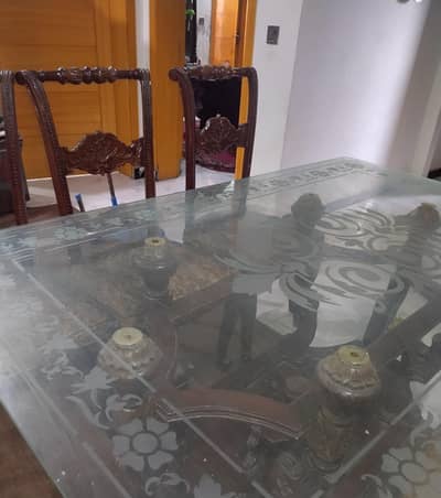 wooden dining table