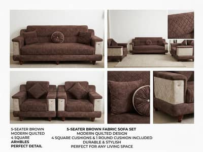 Premium 5-Seater Sofa Set (3+1+1) – Excellent Condition