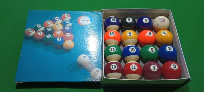 pool ball set used me achi condition he