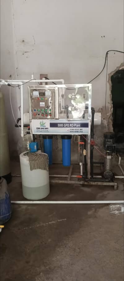 Running RO plant for sale .