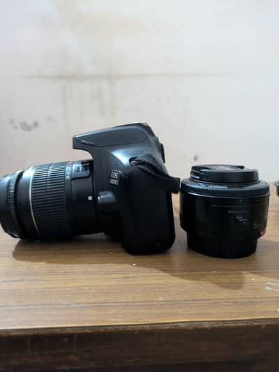 Canon EOS 4000D DSLR with Dual Lenses (18-55mm + 50mm Portrait Lens)
