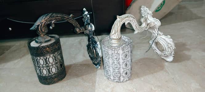 hanging lamp  2 pair condition 10/9
