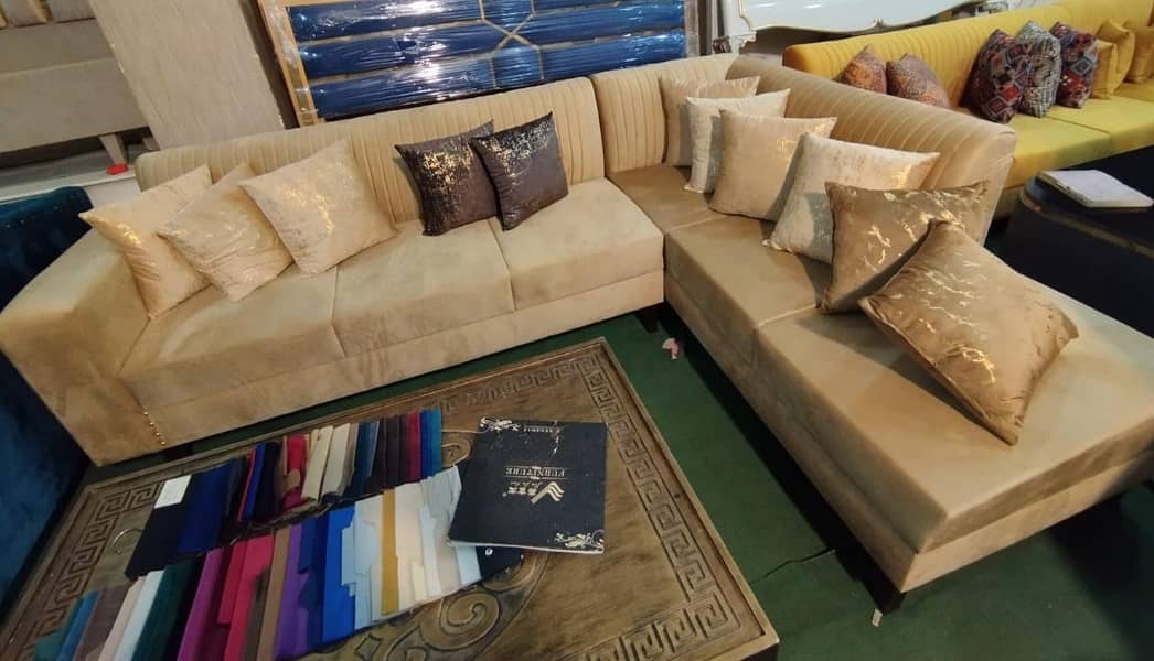 L shape sofa set 2