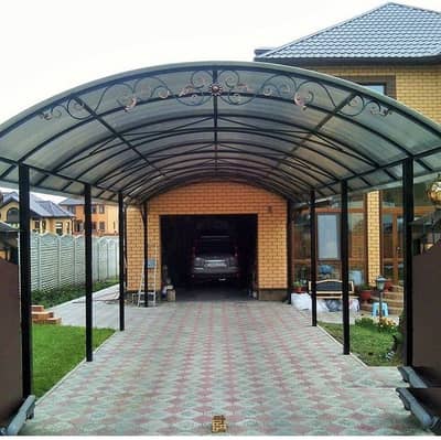 Wall mounted / Porch shade / Pvc tensile fabric / Outdoor garage shed
