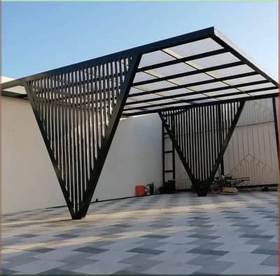 Best car parking shade in Pakistan - Garage porch shade - Pvc car roo