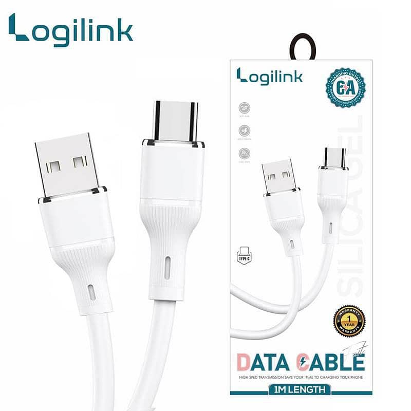 Logitech USB Type C  & Micro silicone data cable 1