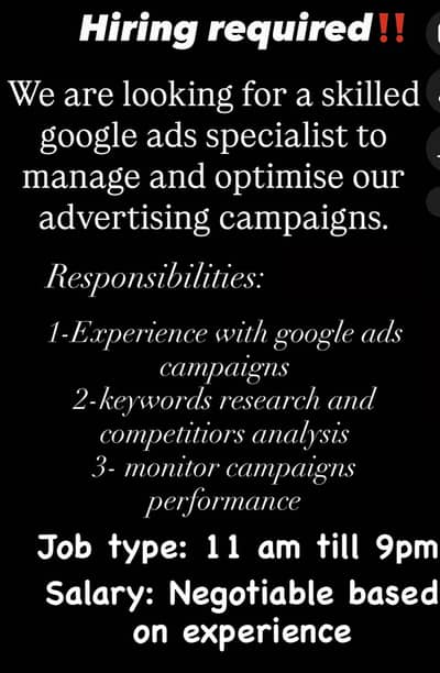 For google ad