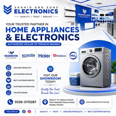 Haier Washing Machine, Dawlance Washing Machine, Washing Machine