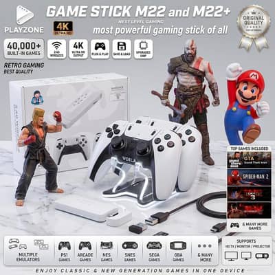 Original M22 powerful gaming stick with wireless joysticks 4k results