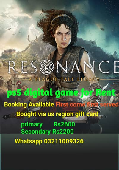 Resonance a plague tale legacy 2026 ps5 dhigithal game