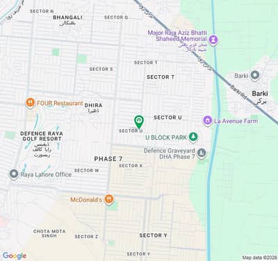 1 KANAL PLOT FOR SALE U-BLOCK DHA