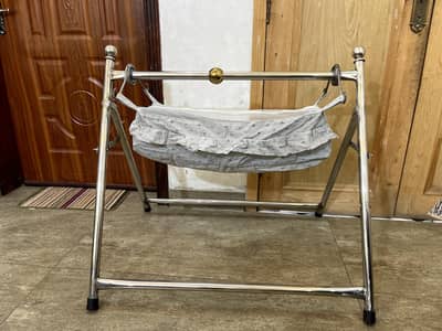 Stainless Steel Baby Swing / Jhoola with Mosquito Net