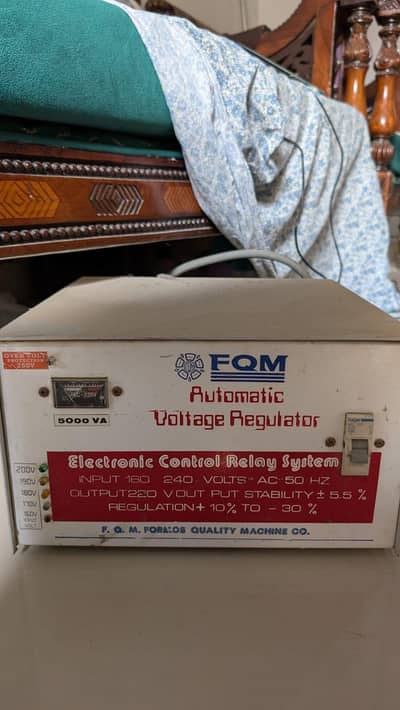 FQM 5000 VA Stabilizer for 1.5 Ton Ac