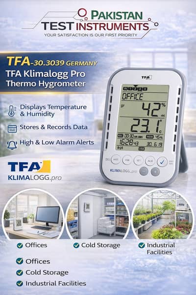 TFA KLIMALOGG PRO THERMO HYGROMETER Professional Data logger