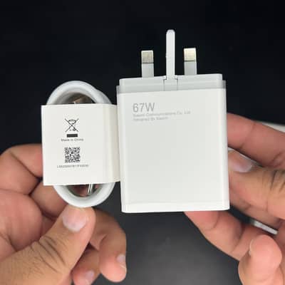 Original Xiaomi 67W HyperCharge Adapter with 6A Type-C Cable