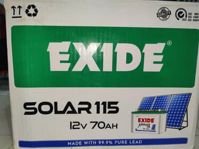 Exide Battery 12V 70AH For sell just like new
