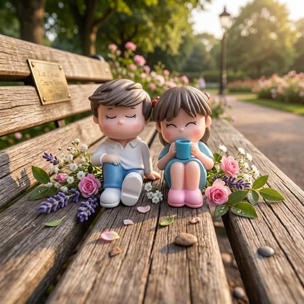 Universal Cute Couple Character Decoration Accessories For Car