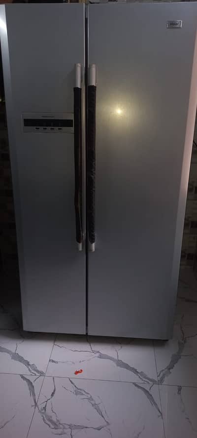 Haier HRF-665DTA2S Side-by-Side Refrigerator – Excellent Condition