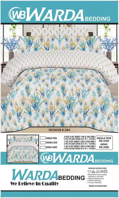 Pure Cotton Bedsheet WB