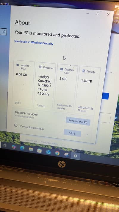 HP ProBook 450 G3 | Core i7 | 1.36TB Storage | 2GB Graphic Card
