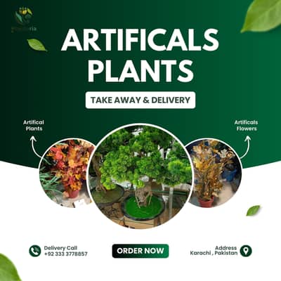 Tree - Artifical Plants - Decoration - Pots - Artifical Flowers