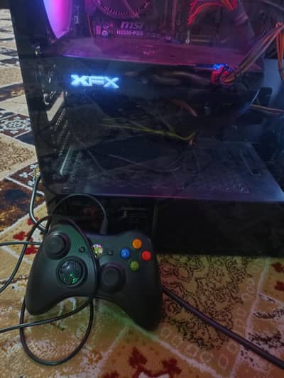 XFX pc build with controller, keyboard and mouse