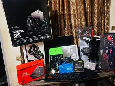 all pc gaming brand-new set up gameplay all box warranty 3070ti new