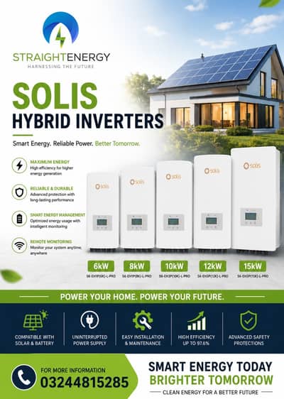 Solis Hybrid Solar Inverters 6kW | 8kW | 10kW | 12kW | 15kW Available