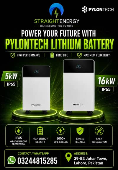 Pylontech Lithium Battery 5kW & 16kW Available | IP65