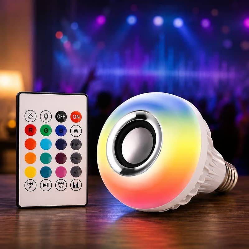 LED light with speaker 0