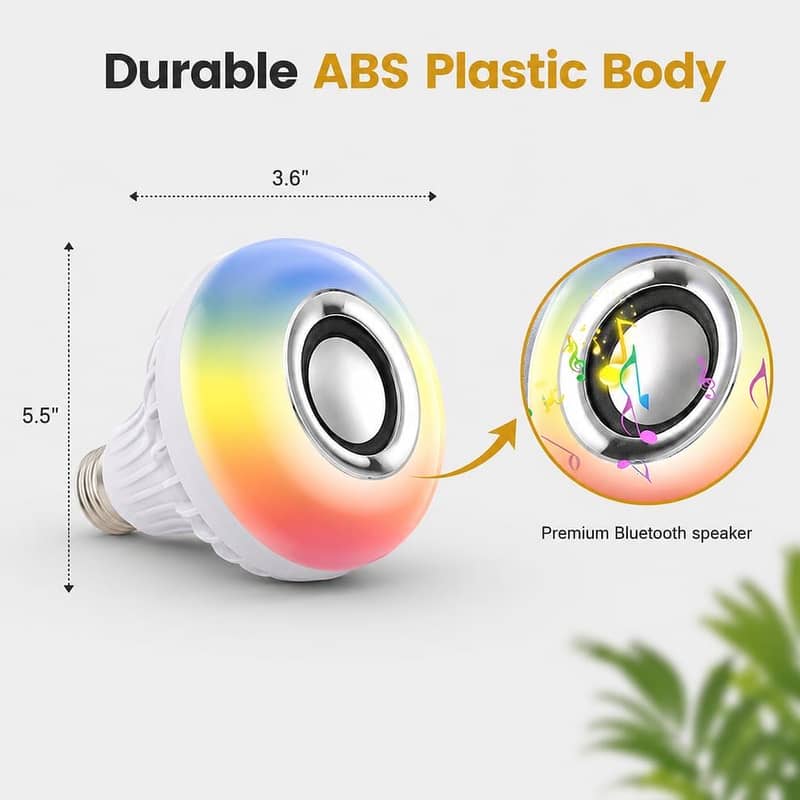 LED light with speaker 1