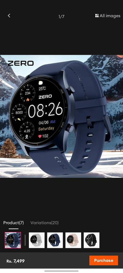 Zero® ICON Smartwatch 1.32" TFT HD Display