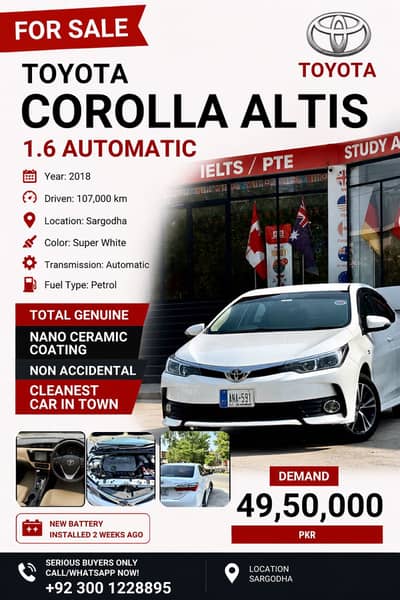 Toyota Corolla Altis 2018