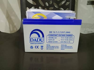 Dadu Box Pack 12v 7.2 AH battery sealed lead acid battery