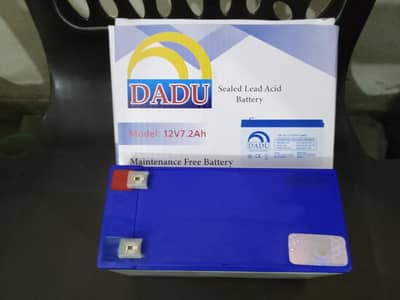 New Box Pack 12v 7.2 AH  Dry maintenance free battery