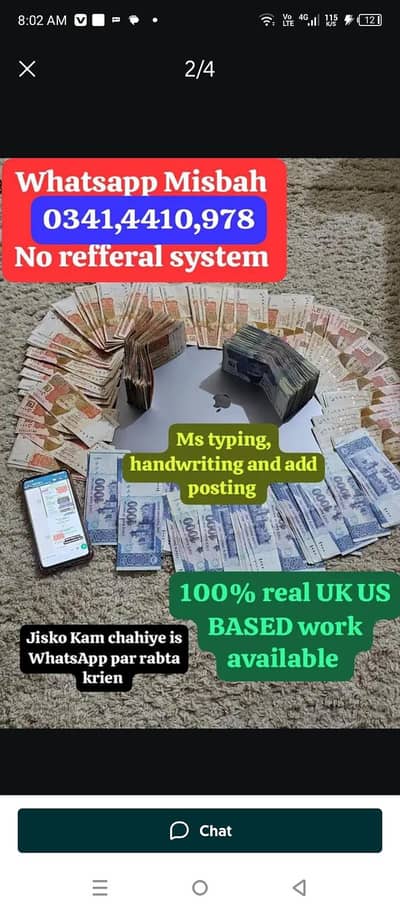 we need 25 female male for Assignment hand work typing