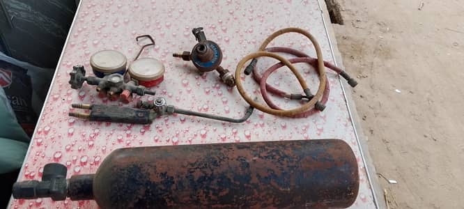 oxygen celender regulator vacuum pressure gauge 2in1 tourch