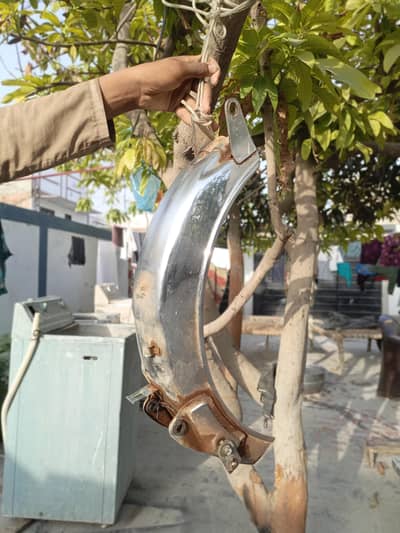 CD 70 Rear Mudguard - Chrome