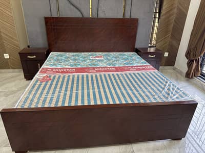 New bed with side tables