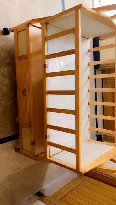 Wooden baby cot/bed/swings