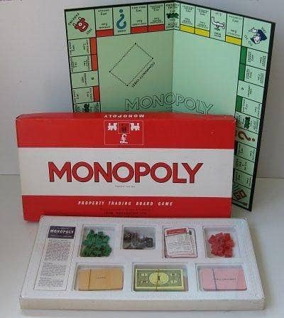 Monopoly Board Game Original Classic Vintage Red Box
